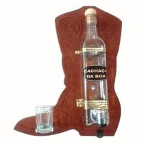 Pingômetro de Parede em Madeira com Bota Country Decorativa