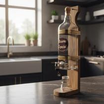 Pingometro Dosador De Bebidas Porta Pinga / Cachaça Madeira