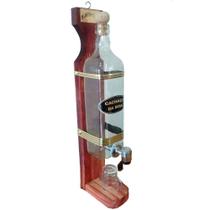 Pingômetro Garrafa de Pinga 1L Decoração Rústica Cachaça da Boa