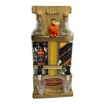 Pingometro Madeira Bonequinho Cana Brava, para Cachaça , Área gourmet , Cantinho de churrasco e Barz