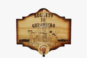 Pingometro Madeira Escrita Leiser c/2 copos