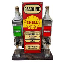 Pingometro Posto De Gasolina Shell 2 Garrafas Decorativa Full - dsutilidades