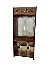 Pingômetro Reserva Decorativo Duplo Rústico Pinga Cachaça Boteco com Torneira em MDF