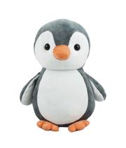 Pinguim Cinza 22cm Pelúcia Fofy Toys