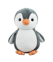 Pinguim Cinza 32cm Pelúcia