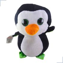 Pinguim de Pelucia 17cm Plush Olho Brilhante