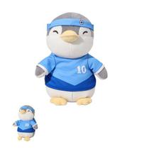 Pinguim de pelúcia jogador de futebol camisa 10 (22cm)