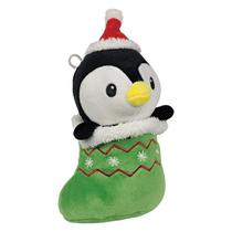 Pinguim Pelúcia De Natal Com Gorro 19Cms