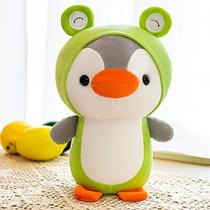 Pinguim Sapo Recheado Animal em Fantasia Fofa, Pelúcias Adoráveis