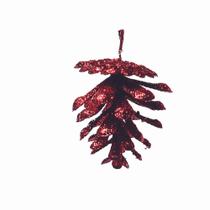 Pinha Natalina Vermelho/glitter 1un 4x4x4cm 1351422 - Cromus