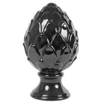 Pinha - Pinhão Decorativo em Cerâmica Design Elegante Tropical - Black