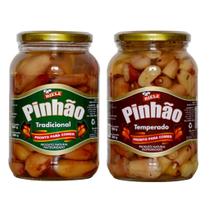 Pinhao em conserva cozido tradicional e temperado 600g riele - kit 2 unidades Pinhao em conserva cozido tradicional e temperado 600g riele - kit 2 unidades