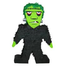 Pinhata Frankenstein, com bastão, tapa olhos e confetes