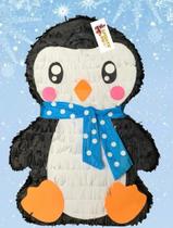Pinhata Pinguim 02, com bastão, tapa olhos e confetes - Pinhatas Nacionais