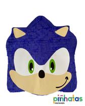 Pinhata Sonic 01, com bastão, tapa olhos e confetes