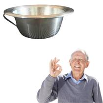 Pinico para Idosos e Adulto de Alumínio Resistente 100% Higiênico, Urinol Grande 25cm 2 Litros - JSD Pinico para Idosos e Adulto de Alumínio Resistente 100% Higiênico, Urinol Grande 25cm 2 Litros - JSD