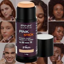 Pink Stick Protetor Solar Facial Com Cor FPS90 FPUVA70 14g Cor 21km