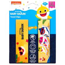 Pinkfong Baby Shark Toalha Clipes Yellow Secure Bag Lounge - LogoPeg