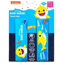 Pinkfong bebê tubarão toalha clipes azul seguro saco espreguiçadeira