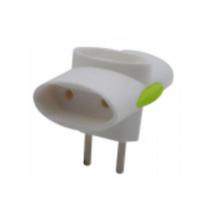 Pino 3 Saidas 2 Polos Daneva ''T'' Branco Dn1511 - Kit C/12