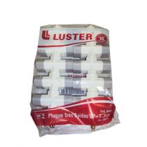 Pino 3 Saidas 2 Polos+Terra Luster Branco 2044 ./ Kit Com 10