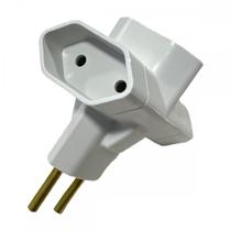 Pino 3 Saidas Ilumi 2 Polos 10A.Cinza - 1213Pct - Kit C/10 Pecas Pino 3 Saidas Ilumi 2 Polos 10A.Cinza - 1213Pct - Kit C/10 Pecas