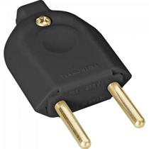 Pino AC Macho 10A Preto TRAMONTINA - Pino AC Macho 10A Preto TRAMONTINA -