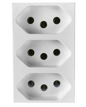 Pino adaptador 3 saidas monobloco 2p+t 20a ilumi