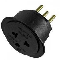 Pino Adaptador Interneed 2 Polos+Terra Universal 10A. Preto 44819 - Kit C/10 Pecas Pino Adaptador Interneed 2 Polos+Terra Universal 10A. Preto 44819 - Kit C/10 Pecas