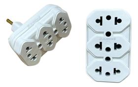 Pino Adaptador Lateral Benjamim 3 Saídas 10/20A - Unidade
