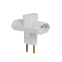 Pino Adaptador Tipo T 2P 10A 3 Saídas Ilumi