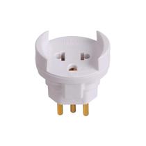 Pino Adaptador Universal Ilumi 2p+T 10a/250v Branco 25x1 Sm