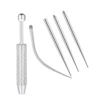 Pino De Inserção De Titânio Para Piercing De Nariz Sem Rosca 5 6 8PCS Brincos De Pressão Ferramenta