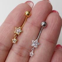 Pino Estrela em Prata 925 com Zircônia - BANANA PRATA 925 ESTRELA PIN