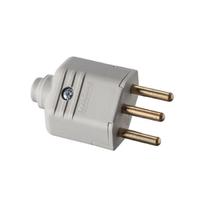 Pino extenção macho cinza 2p+t ou 2p 10a kit 50 pç margirius