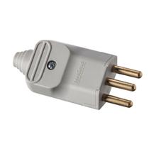 Pino extenção macho cinza 2p+t ou 2p 20a kit 20 pç margirius Pino extenção macho cinza 2p+t ou 2p 20a kit 20 pç margirius