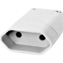 Pino Femea 2 Polos Perlex Reforcado Branco 1042Brc/10 - Kit C/10