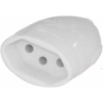 Pino Femea 2 Polos+Terra Daneva 20A Branco Dn1612 - Kit C/12