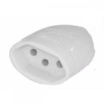 Pino Femea 2 Polos+Terra Daneva 20A Branco Dn1612 - Kit C/12 Pino Femea 2 Polos+Terra Daneva 20A Branco Dn1612 - Kit C/12