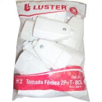 Pino Femea 2 Polos+Terra Luster Branco 2079 - Kit C/10