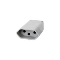Pino Femea 2 Polos+Terra Perlex 20A Cinza 2046Cz