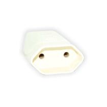 Pino Fêmea 2P 10A Branco - Conector Elétrico para Uso Doméstico Pino Fêmea 2P 10A Branco - Conector Elétrico para Uso Doméstico