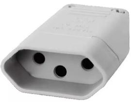 Pino Femea 2P T 10A/250V Cor: Cinza 2043CZ PERLEX