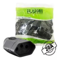 Pino Femea 2P+T 20A 250V 10 Peças Ilumi Pino Femea 2P+T 20A 250V 10 Peças Ilumi