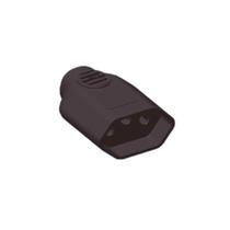 Pino Fêmea 3P 10A Preto para Iluminação - Ilumi Pino Fêmea 3P 10A Preto para Iluminação - Ilumi