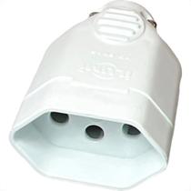 Pino Femea Ilumi 2 Polos+Terra 10A. Branco Prensa Cabo - 1433Pct - Kit C/10 Pecas Pino Femea Ilumi 2 Polos+Terra 10A. Branco Prensa Cabo - 1433Pct - Kit C/10 Pecas