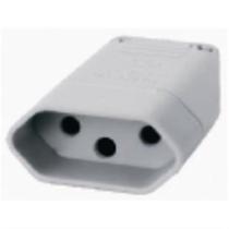 Pino Femea Ilumi 2p+T 10a/250v Cinza 10x1 Pino Femea Ilumi 2p+T 10a/250v Cinza 10x1
