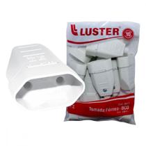 Pino Femea Luster 2 Polos 10A. Branco 2077 - Kit C/10 Pecas Pino Femea Luster 2 Polos 10A. Branco 2077 - Kit C/10 Pecas