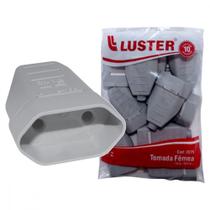 Pino Femea Luster 2 Polos 10A. Cinza 2075 - Kit C/10 Pecas