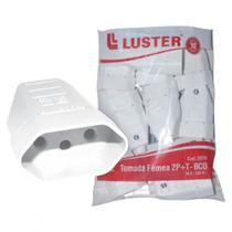 Pino Femea Luster 2 Polos+Terra 10A. Branco 2079 - Kit C/10 Pecas